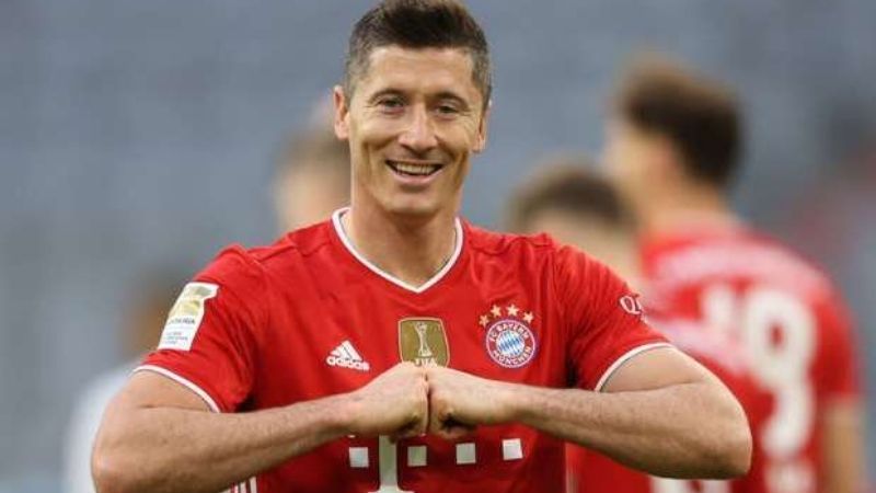 Lewandowski trong màu áo đội tuyển Ba Lan